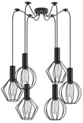 Φωτιστικό Οροφής Πολύφωτο Homelighting Adept Flex 77-8908 Black