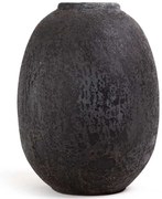 Βάζο Siso Nic 0630060 22x22x31cm Black Soulworks Ceramic