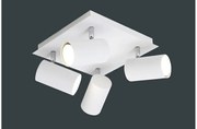 Σποτ Φωτιστικό Οροφής 4xGU10 Κινητό Marley Trio Lighting-802430401-Λευκό 802430401