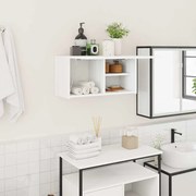 vidaXL Ντουλάπι Μπάνιου Λευκό 60x25x30 εκ. Επεξεργασμένο Ξύλο
