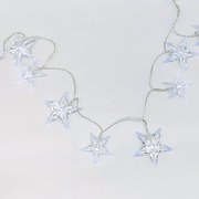 "PLASTIC BIG&amp;MEDIUM STARS", 10 LED ΛΑΜΠ. ΣΕΙΡΑ ΜΠΑΤ. (3xAA), CW,IP20, 135+30cm, ΔΙΑΦ. ΚΑΛ. ΤΡΟΦ. ACA X061021242