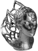 Διακοσμητική Φιγούρα Taygete 565TNL1346 24x32x36cm Silver Aberto Design Πολυέστερ