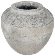 Artekko Pot Κασπώ Γλάστρα από Τερακότα Γκρι (26x26x23.5)cm