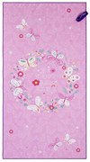Πετσέτα Θαλάσσης Παιδική Be Happy Pink Nima Θαλάσσης 70x140cm Microfiber
