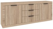 Μπουφές Doha pakoworld σε sonoma απόχρωση 210x45x80.5εκ