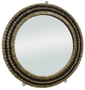 MALAY ΚΑΘΡΕΠΤΗΣ ΤΟΙΧΟΥ ΦΥΣΙΚΟ ΜΑΥΡΟ D80xH3,5cm 11-0420