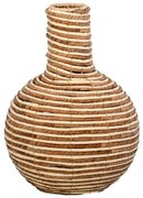 Βάζο 374-225-585 31x31x44cm Brown-Beige Ψάθα