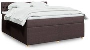 ΚΡΕΒΑΤΙ BOXSPRING ΜΕ ΣΤΡΩΜΑ ΣΚΟΥΡΟ ΚΑΦΕ 180X200 ΕΚ ΥΦΑΣΜΑΤΙΝΟ 3289845