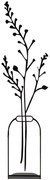 Διακοσμητικό Επιτραπέζιο Flowerpot 565TNL1166 12x45cm Black Aberto Design Μέταλλο