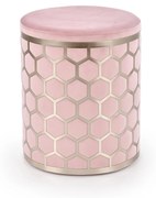 AQUA pouffe color: light pink, silver DIOMMI V-CH-AQUA-PUFA-J.RÓŻOWY DIOMMI-60-20345