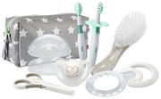 Βρεφικό Σετ Δώρου Στοματικής Υγιεινής Και Φροντίδας 10256412 Με Νεσεσέρ 0-6 Μηνών White-Grey Nuk Αλουμίνιο,Πέτρα