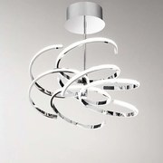 Φωτιστικό Οροφής - Πλαφονιέρα 6398 CL LC 70W Led 3000K Φ47cm 46cm Chrome Perenz Μέταλλο