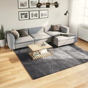 vidaXL Χαλί με Κοντό Πέλος Μαλακό και Πλενόμενο Ανθρακί 240x240 εκ.