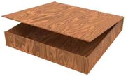 Intra WOODEN SLIM STORAGE BOX – Ξύλινο Ρηχό Κουτί Αποθήκευσης με Καπάκι 56x63x44 cm Box60-00002