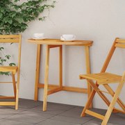 vidaXL Τραπέζι Κήπου Καφέ 78 x 46 x 75 εκ Μασίφ ξύλο ακακίας