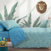 Σεντόνια Παιδικά Jungle Combo (Σετ 3τμχ) Light Green Nef-Nef Homeware Μονό 170x260cm 100% Βαμβάκι