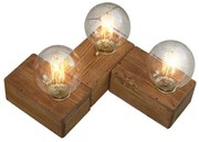 Φωτιστικό Τοίχου Benzai HL-236W-3 77-3166 40x32x8cm 3xE27 60W Brown Homelighting