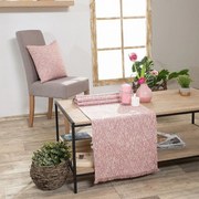 Τραβέρσα Potenza 06 All Over Pink Teoran 45X180 Βαμβάκι-Πολυέστερ