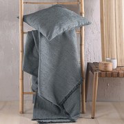 Ριχτάρι Simplin Grey Ρυθμός Τετραθέσιο 180x330cm Βαμβάκι-Chenille