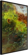 Αφίσα - Turbulent Green - 40x60 - Μαύρο - Χωρίς πασπαρτού