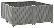 vidaXL Ζαρντινιέρα 80 x 80 x 38 εκ. από Πολυπροπυλένιο
