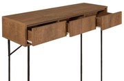 Κονσόλα Amedeo Megapap χρώμα καρυδί 120x36x90εκ.