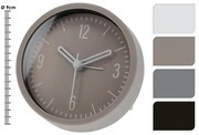 Ρολόι επιτραπέζιο alarm 837165320 9x4cm σε 4 επιλογές χρώματος λευκό, μαύρο, άμμο και γκρι.