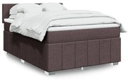 ΚΡΕΒΑΤΙ BOXSPRING ΜΕ ΣΤΡΩΜΑ ΣΚΟΥΡΟ ΚΑΦΕ 140X200 ΕΚ ΥΦΑΣΜΑΤΙΝΟ 3287087