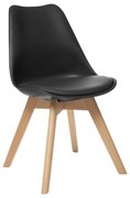 Καρέκλα Τραπεζαρίας (48x55x81) A-S Baya Black 157166A