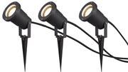 Σποτ Με Καρφί Εξωτερικού Χώρου Trio Lighting Ubangi 800260342 Ανθρακί (Σετ 3 τεμ.)