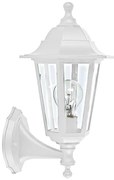 6S PLASTIC WALL GARDEN WHITE LUMINAIRE E27 IP44 ACA PLGQ1W