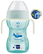 Ποτηράκι Με Χερούλια Fun to Drink Cup Night 463B 270ml 8+ Μηνών Blue Mam 270ml Πλαστικό