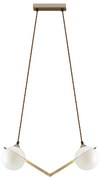 Φωτιστικό Οροφής - Ράγα 01154-03V 2xG9 44x22cm Gold Luma