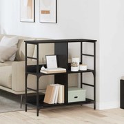 vidaXL Ράφι Βιβλίων Μαύρη δρυς 78.5 x 33 x 82 εκ Επεξεργασμένο ξύλο