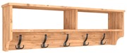 Κρεμάστρα τοίχου Ottila Megapap από μελαμίνη χρώμα pine oak 120x22x37εκ.