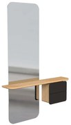 Καθρέπτης Τοίχου One More Look 5620C5620-2 78x15x118cm Oak-Anthracite Umage Ατσάλι,Ξύλο