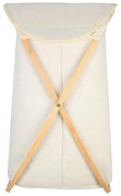 ESTIA ΚΑΛΑΘΙ ΑΠΛΥΤΩΝ BAMBOO ESSENTIALS 40x40x70cm ΜΕ ΘΗΚΗ ΠΟΛΥΕΣΤΕΡΑ ΠΤΥΣΣΟΜΕΝΟ ΜΠΕΖ