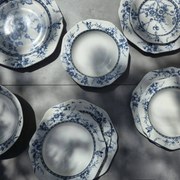 Σερβίτσιο Πιάτων Πορσελάνης Tiffany Blue – Σετ 40τμχ - Oriana Ferelli