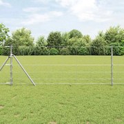 vidaXL Περίφραξη αγρού Ασημί 100 x 0.8 μ Γαλβανισμένος χάλυβας