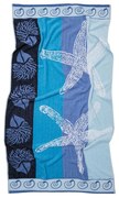 Πετσέτα Θαλάσσης Βελουτέ 243 Blue Viopros Θαλάσσης 100% Βαμβάκι