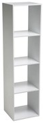Βιβλιοθήκη Δαπέδου 4 Θέσεων (34.5x32x134) F-V Box Mix White 173686C