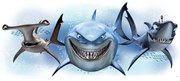 Αυτοκόλλητο  Finding Nemo Sharks
