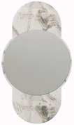 Καθρέπτης Τοίχου Time 552NOS2490 60x106cm Marble Effect White Hanah Home Mdf