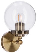 ΑΠΛΙΚΑ ΜΟΝΟΦΩΤΟ 40W E27 ΧΑΛΚΟΣ ΓΥΑΛΙΝΗ ΜΠΑΛΑ H20 W17cm