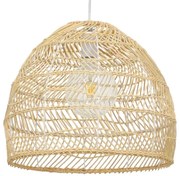 00973 GloboStar® GLOBOSTAR® MALIBU 00973 Boho Κρεμαστό Φωτιστικό Οροφής με Ντουί 1 x E27 AC 220-240V IP20 - Μπεζ - Μ40 x Π40 x Υ35cm