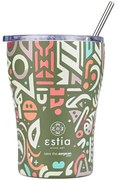 Ποτήρι - Θερμός Με Καλαμάκι Save The Aegean Geovivid 01-22938 350ml Multi Estia