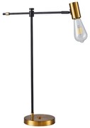 SE21-GM-36 ADEPT GOLD MATT &amp; BLACK TABLE LAMP 1Β1 HOMELIGHTING 77-8276