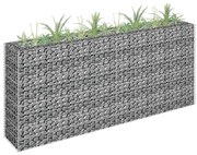 vidaXL Συρματοκιβώτιο-Γλάστρα Υπερυψωμένη 180x30x90 εκ. Γαλβ. Χάλυβας