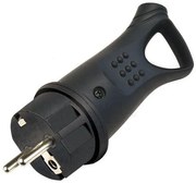 Φις Σούκο Αρσενικό IP44 Μαύρο με Θηλιά Έλξης 100-15-167 SAS-100-15-167-Μαύρο 100-15-167