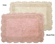 Πατάκι Μπάνιου 50x80 Με Crochet Δαντέλα Anna Riska Lace Blush Pink